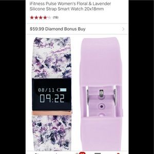 Ifitness pulse women floral lavender and silicone